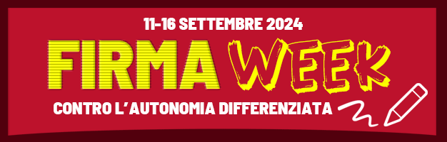 Firma contro l'autonomia differenziata