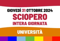 Universit&agrave;: le ragioni dello sciopero del 31 ottobre